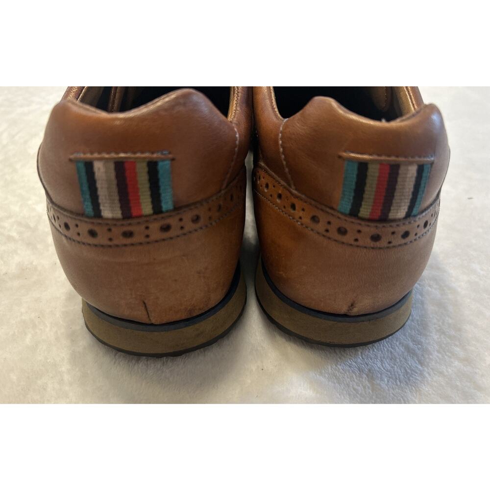 Royal Albatross Golf Shoes Men’s Size 12 Brown Leather Spikeless Sneakers - Picture 5 of 8